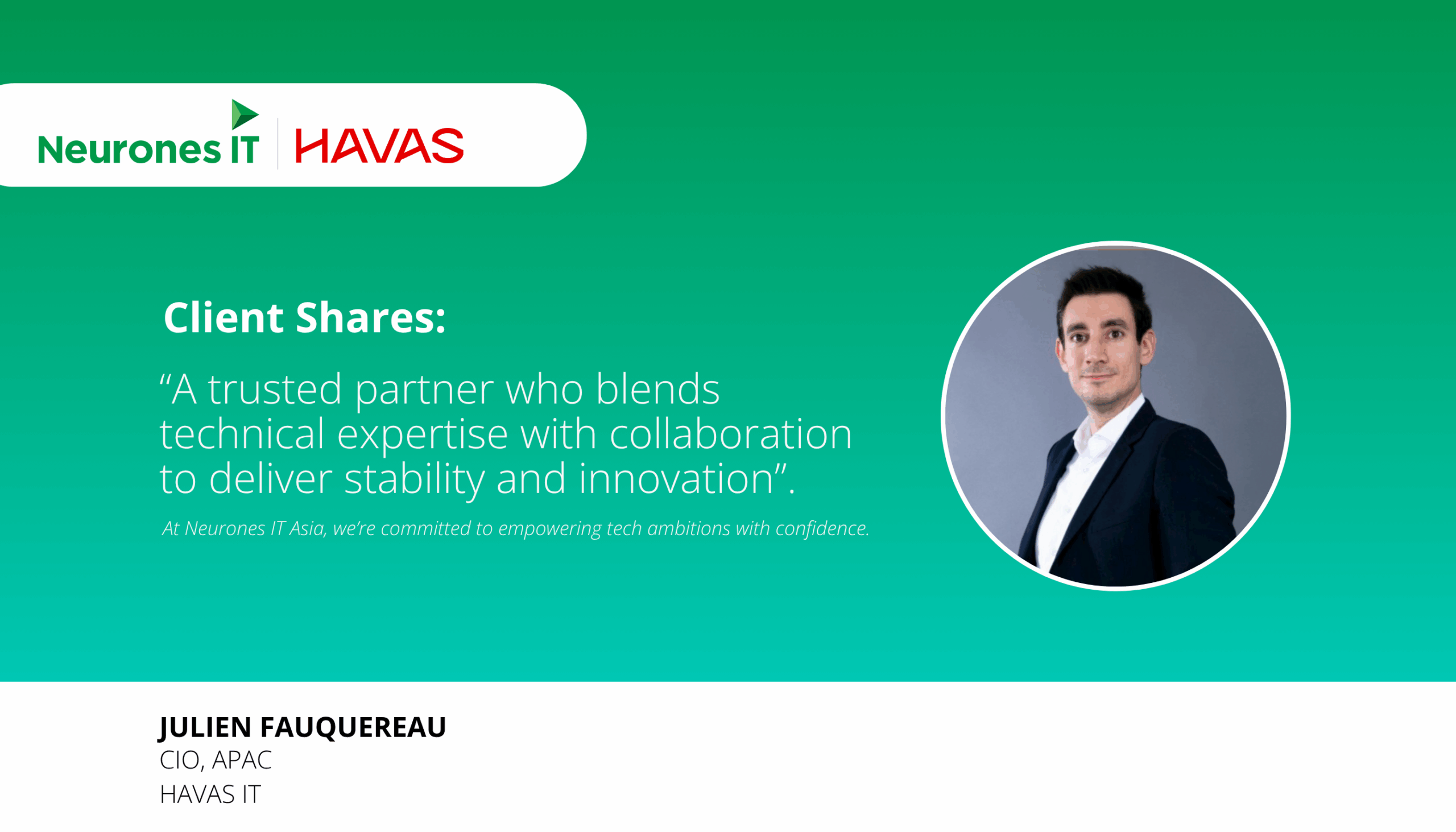 JULIEN FAUQUEREAU, CIO, APAC